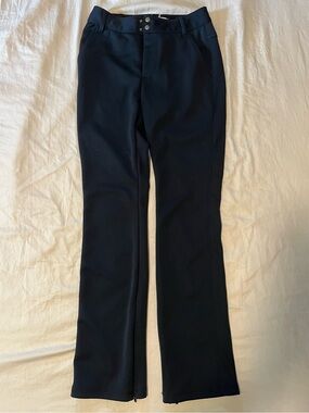 Anthropologie Navy Boot-Cut Flare Pants